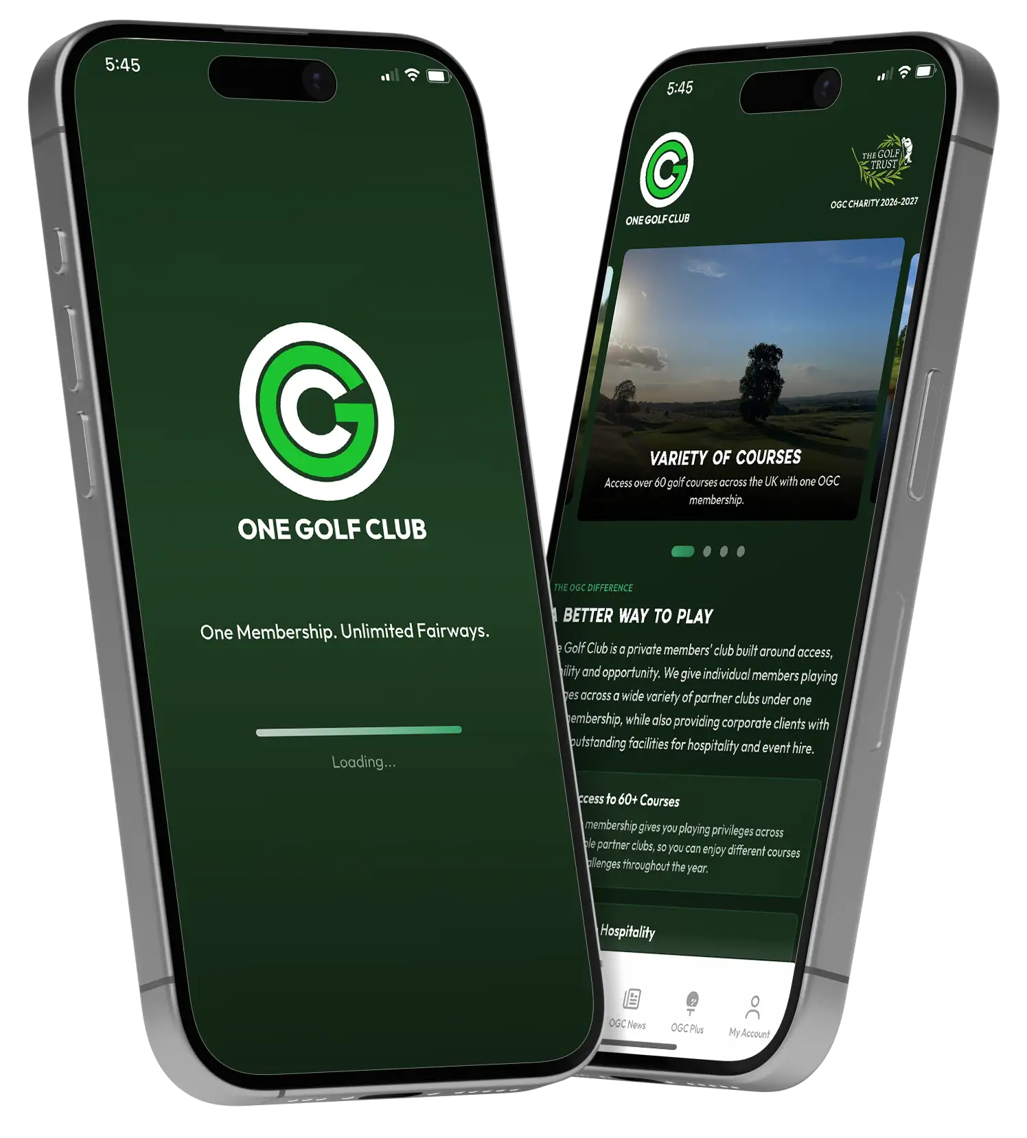 One Golf Club app — Your membership, wherever you play
